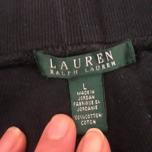 Size Large Ralph Lauren black Lounge track pants - Picture 3 of 8